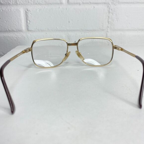 Headhugger Retro Eyeglasses Black and Gold Geometric Full Rim H2596 - Picture 4 of 9